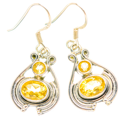 Citrine Earrings handcrafted by Ana Silver Co - EARR429278 - Photo 2