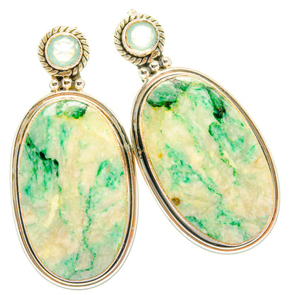Green Jasper Earrings handcrafted by Ana Silver Co - EARR429286 - Photo 2