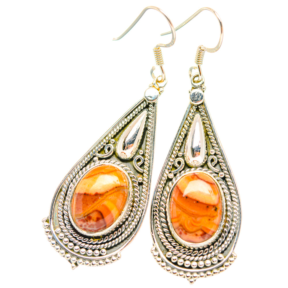 Mookaite Earrings handcrafted by Ana Silver Co - EARR429288 - Photo 2
