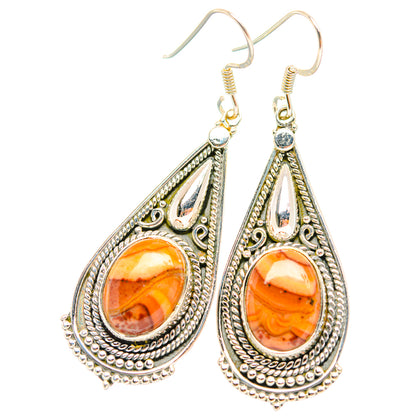 Mookaite Earrings handcrafted by Ana Silver Co - EARR429288 - Photo 2