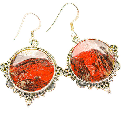 Moroccan Agate Earrings handcrafted by Ana Silver Co - EARR429290 - Photo 2