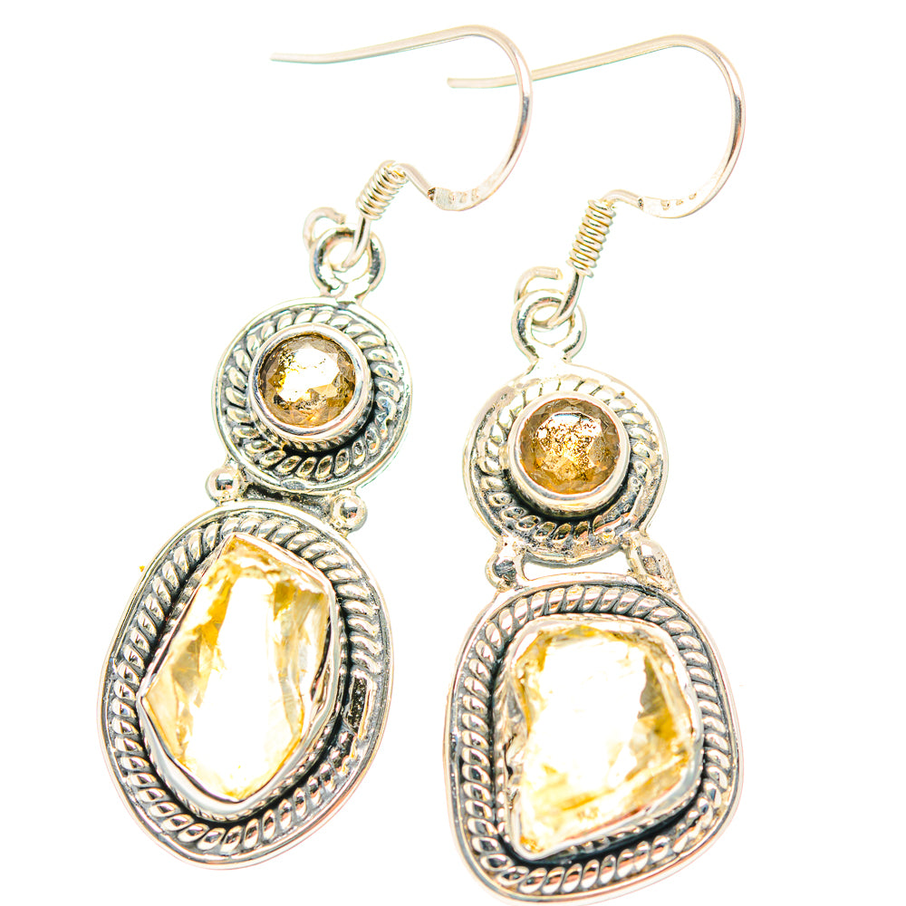Citrine Earrings handcrafted by Ana Silver Co - EARR429294 - Photo 2