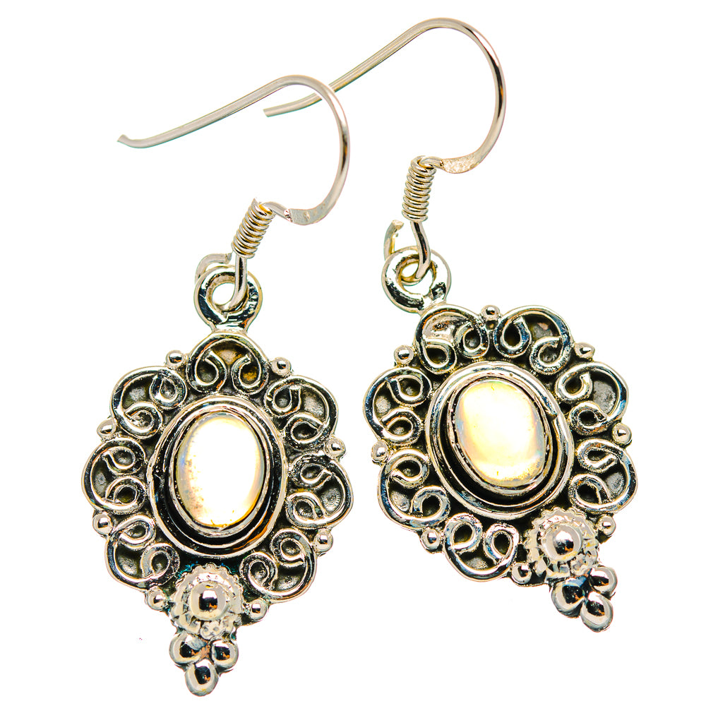Ethiopian Opal Earrings handcrafted by Ana Silver Co - EARR429306 - Photo 2