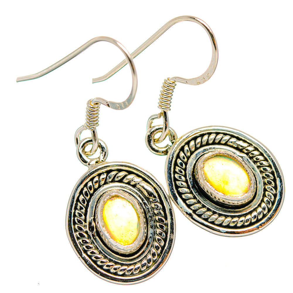 Ethiopian Opal Earrings handcrafted by Ana Silver Co - EARR429307 - Photo 2