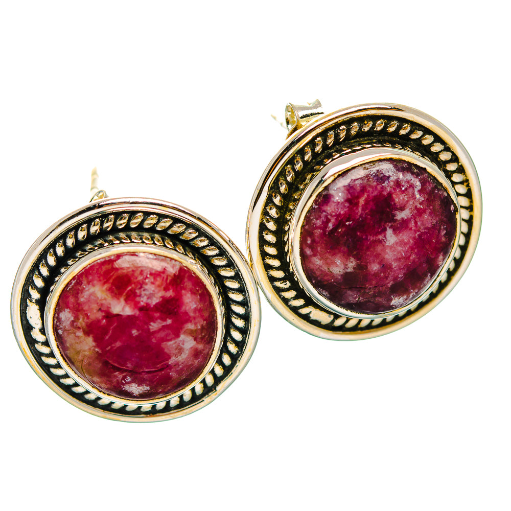 Lepidolite Earrings handcrafted by Ana Silver Co - EARR429313 - Photo 2