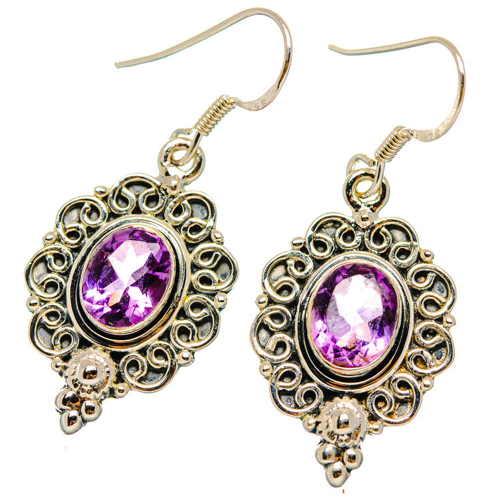 Amethyst Earrings handcrafted by Ana Silver Co - EARR429314 - Photo 2