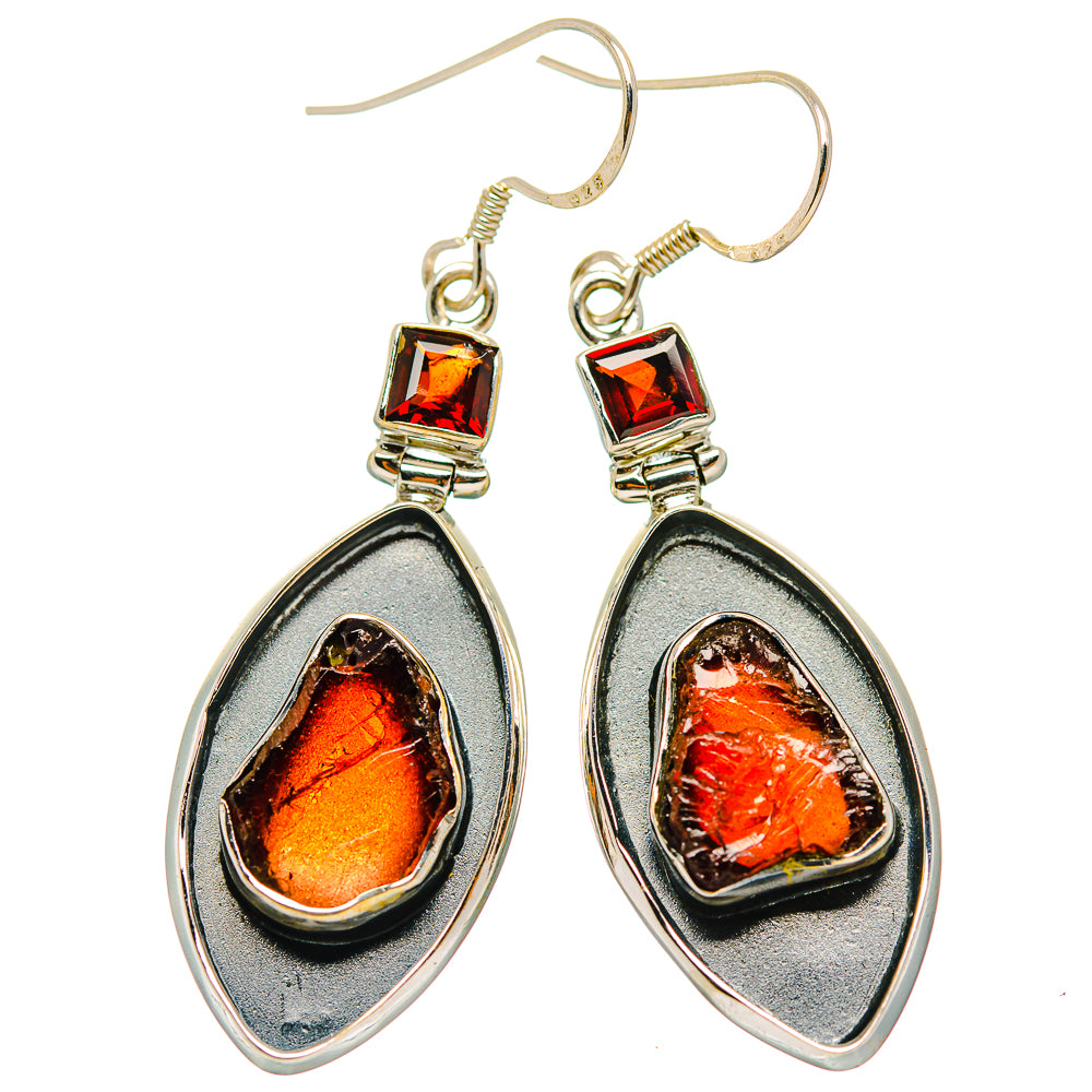 Garnet Earrings handcrafted by Ana Silver Co - EARR429330 - Photo 2