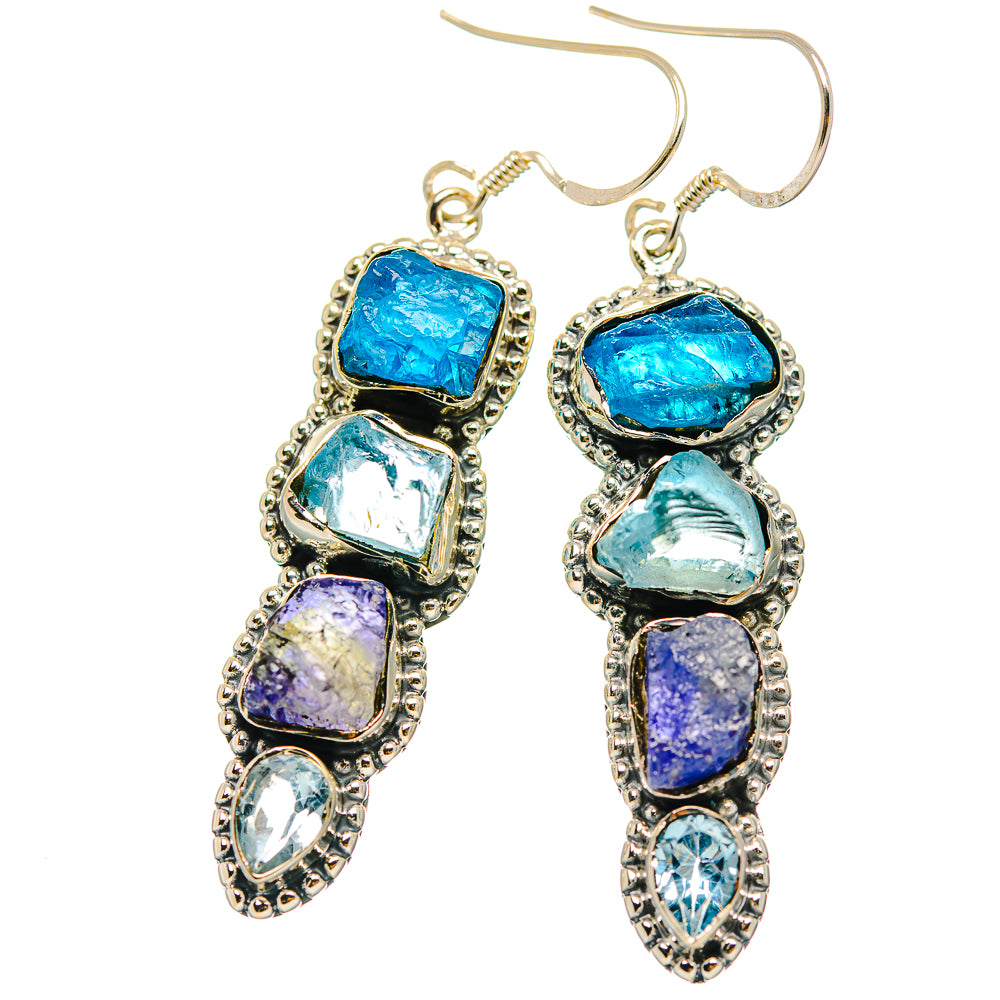 Apatite Earrings handcrafted by Ana Silver Co - EARR429338 - Photo 2