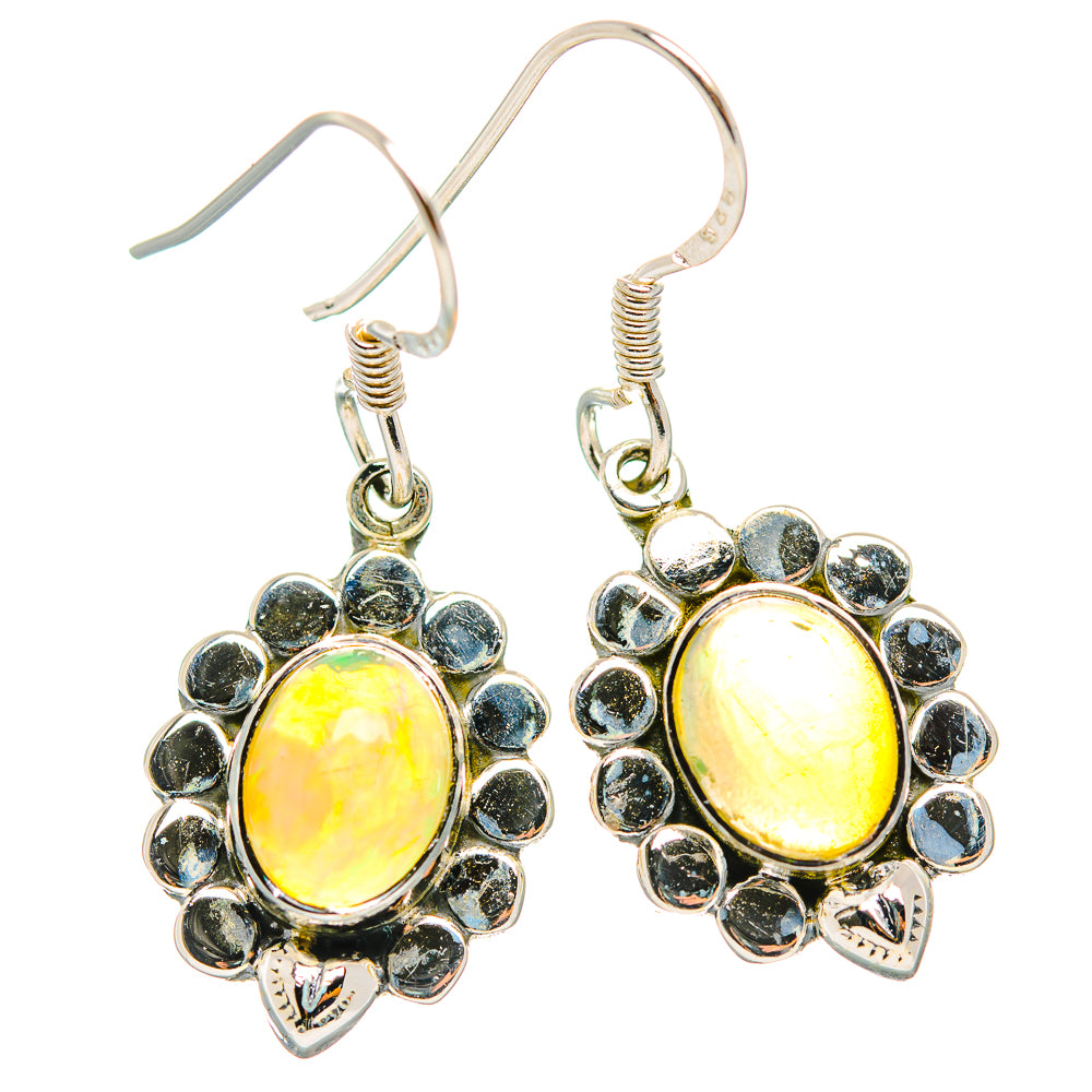 Ethiopian Opal Earrings handcrafted by Ana Silver Co - EARR429344 - Photo 2