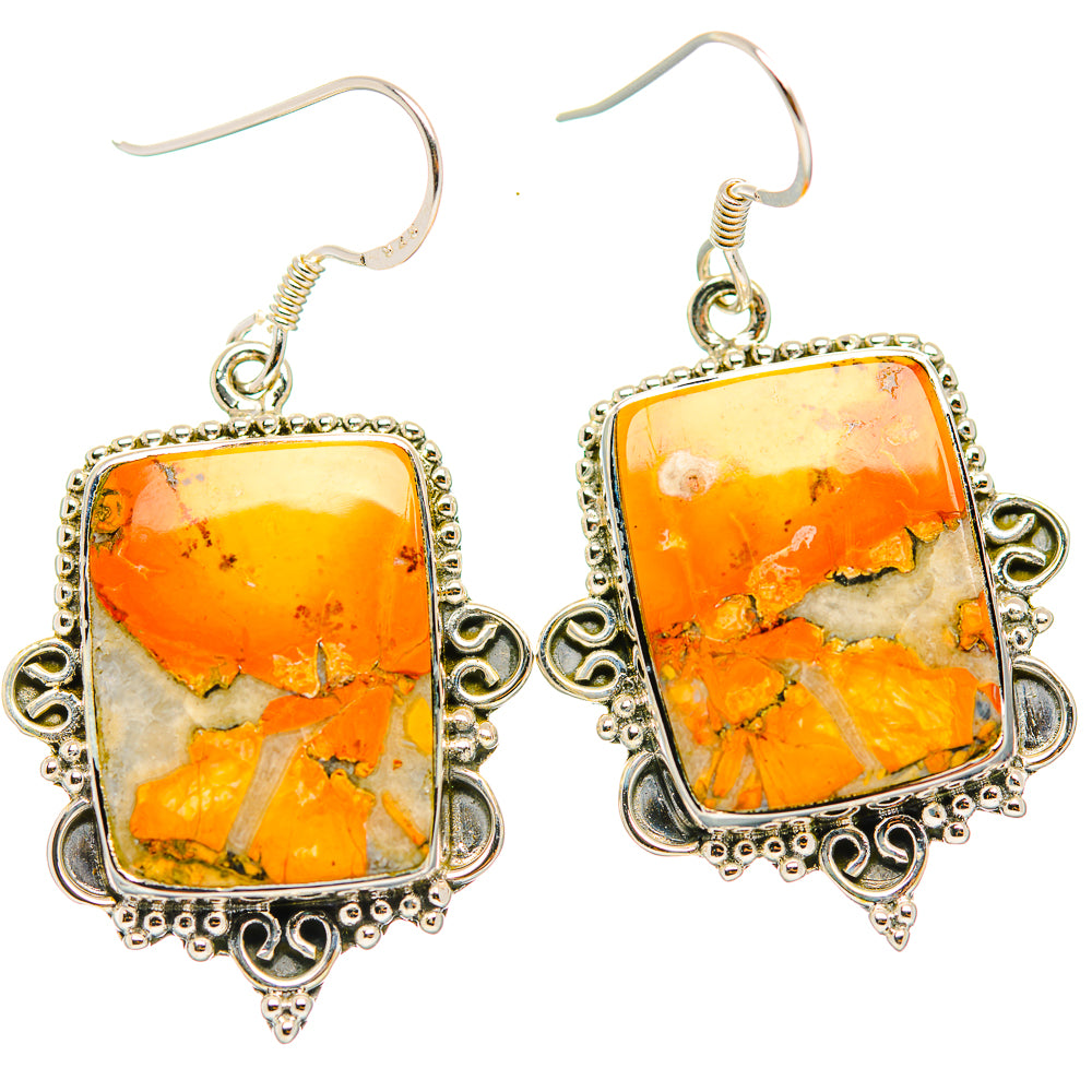 Brecciated Mookaite Earrings handcrafted by Ana Silver Co - EARR429355 - Photo 2