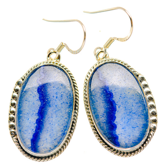 Sodalite Earrings handcrafted by Ana Silver Co - EARR429358 - Photo 2