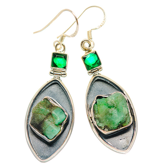 Chrysoprase Earrings handcrafted by Ana Silver Co - EARR429364 - Photo 2