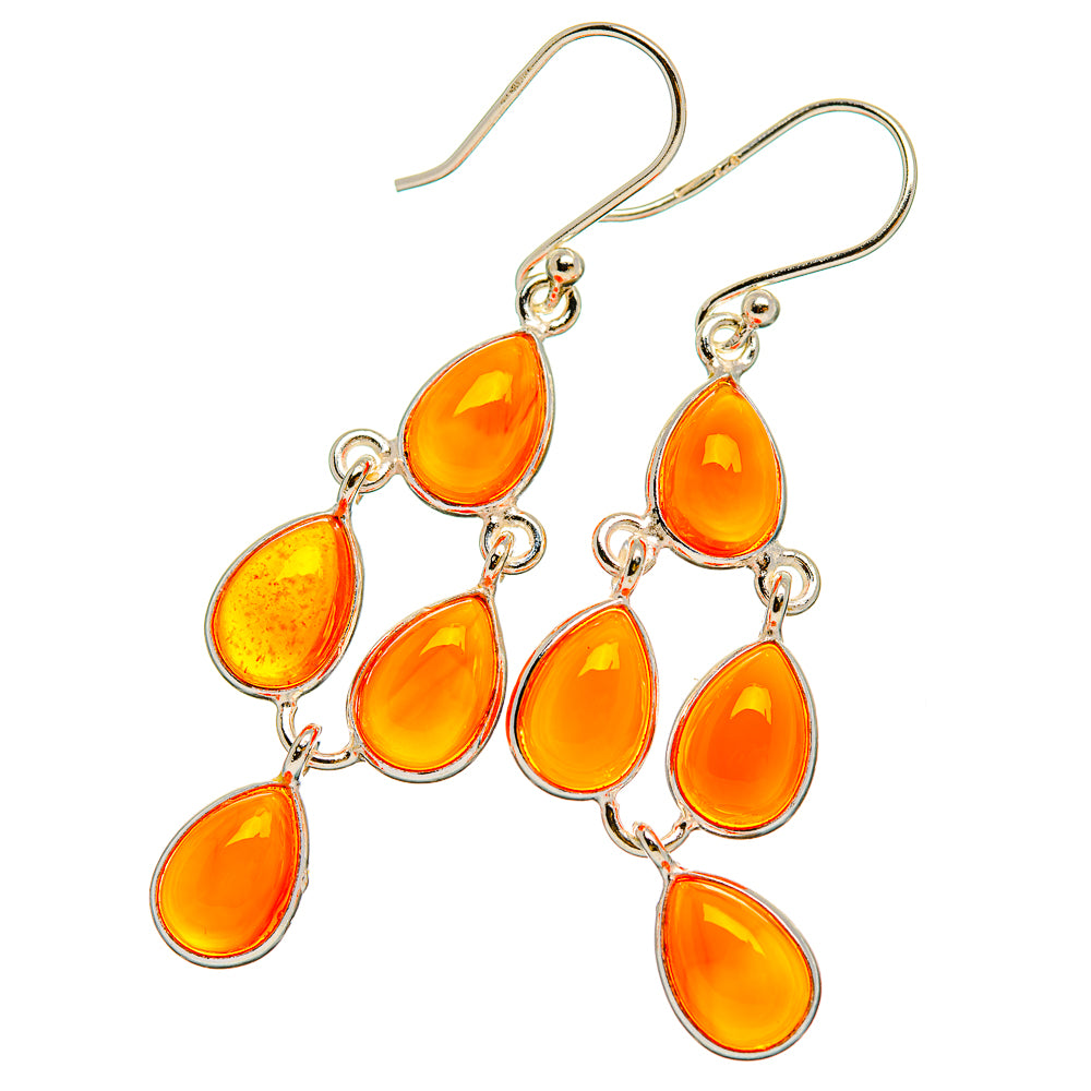 Carnelian Earrings handcrafted by Ana Silver Co - EARR429369 - Photo 2
