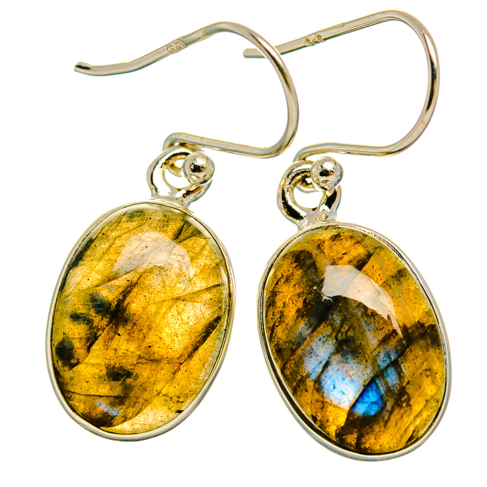 Labradorite Earrings handcrafted by Ana Silver Co - EARR429379 - Photo 2