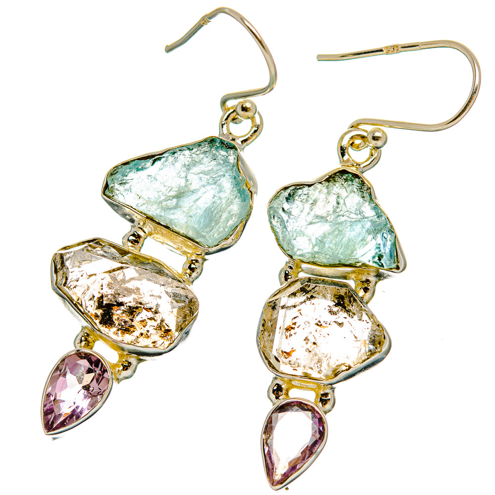 Aquamarine Earrings handcrafted by Ana Silver Co - EARR429383 - Photo 2
