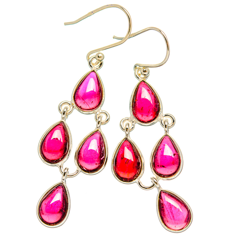 Garnet Earrings handcrafted by Ana Silver Co - EARR429398 - Photo 2