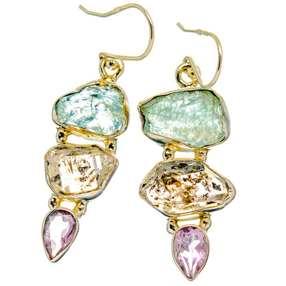 Herkimer Diamond Earrings handcrafted by Ana Silver Co - EARR429400 - Photo 2