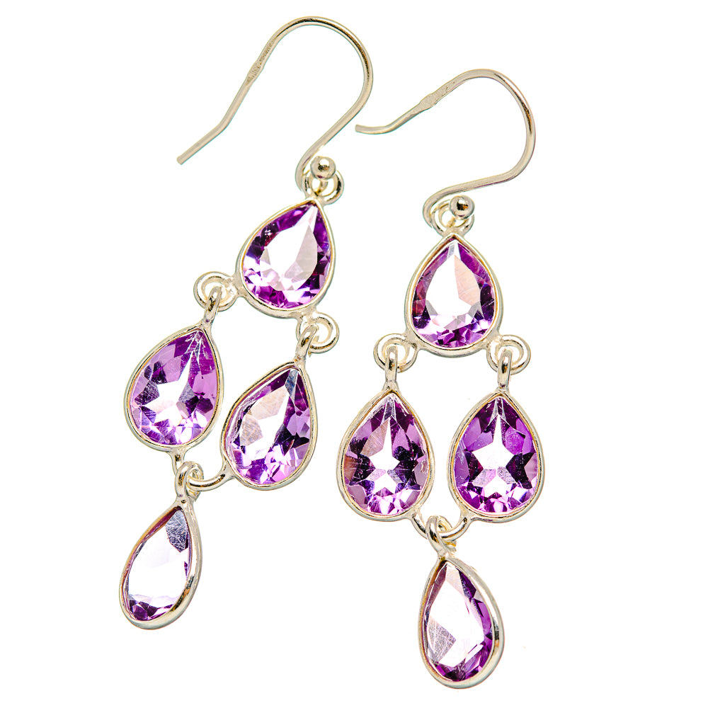 Amethyst Earrings handcrafted by Ana Silver Co - EARR429406 - Photo 2