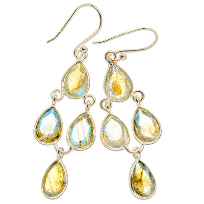 Labradorite Earrings handcrafted by Ana Silver Co - EARR429409 - Photo 2