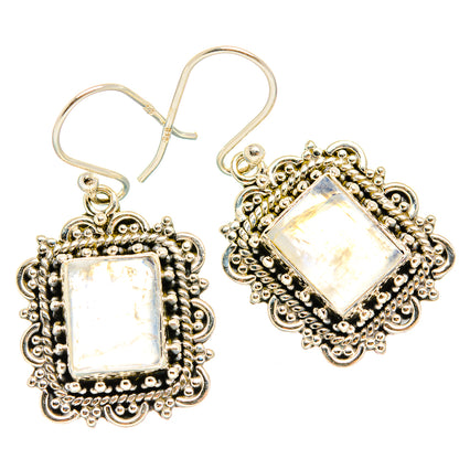 Rainbow Moonstone Earrings handcrafted by Ana Silver Co - EARR429420 - Photo 2