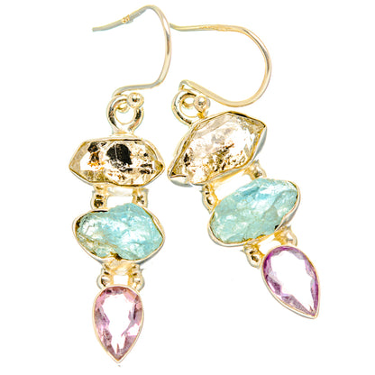 Aquamarine Earrings handcrafted by Ana Silver Co - EARR429421 - Photo 2