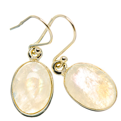 Rainbow Moonstone Earrings handcrafted by Ana Silver Co - EARR429426 - Photo 2