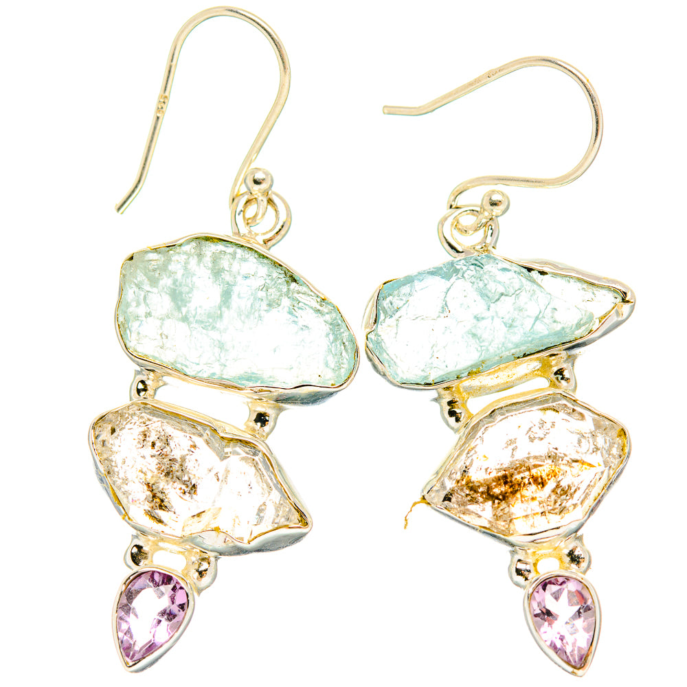 Aquamarine Earrings handcrafted by Ana Silver Co - EARR429436 - Photo 2