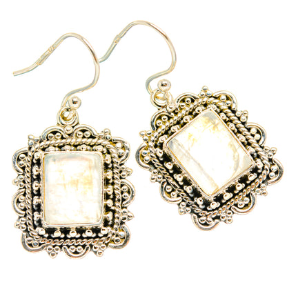 Rainbow Moonstone Earrings handcrafted by Ana Silver Co - EARR429447 - Photo 2