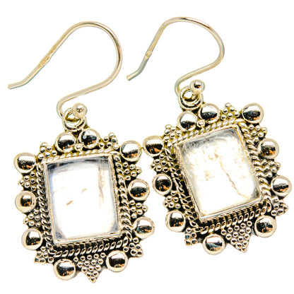 Rainbow Moonstone Earrings handcrafted by Ana Silver Co - EARR429453 - Photo 2