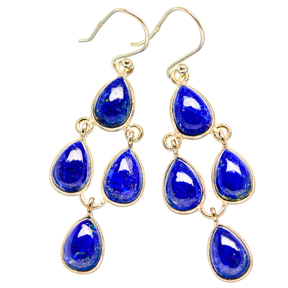 Lapis Lazuli Earrings handcrafted by Ana Silver Co - EARR429463 - Photo 2