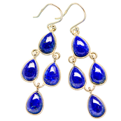 Lapis Lazuli Earrings handcrafted by Ana Silver Co - EARR429463 - Photo 2