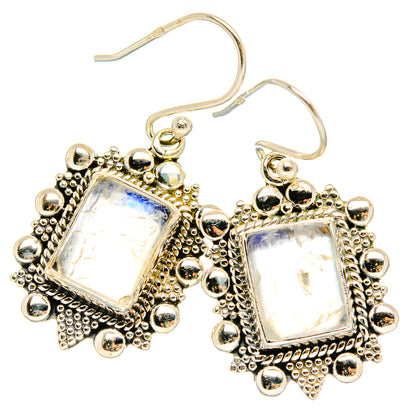 Rainbow Moonstone Earrings handcrafted by Ana Silver Co - EARR429464 - Photo 2