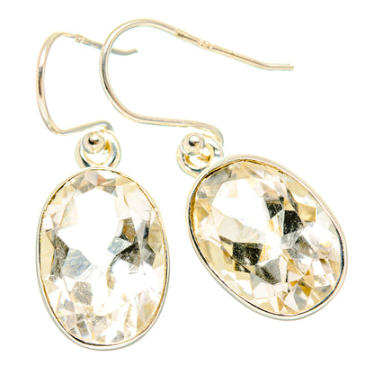 White Quartz Earrings handcrafted by Ana Silver Co - EARR429465 - Photo 2