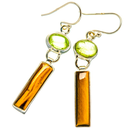 Tiger Eye Earrings handcrafted by Ana Silver Co - EARR429491 - Photo 2