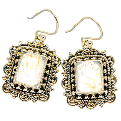Rainbow Moonstone Earrings handcrafted by Ana Silver Co - EARR429492 - Photo 2