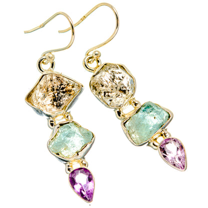 Herkimer Diamond Earrings handcrafted by Ana Silver Co - EARR429502 - Photo 2