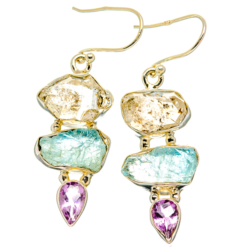 Herkimer Diamond Earrings handcrafted by Ana Silver Co - EARR429506 - Photo 2
