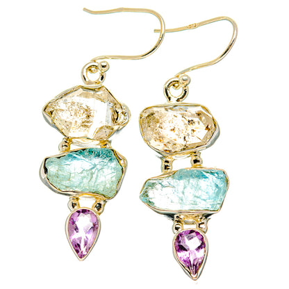 Herkimer Diamond Earrings handcrafted by Ana Silver Co - EARR429506 - Photo 2