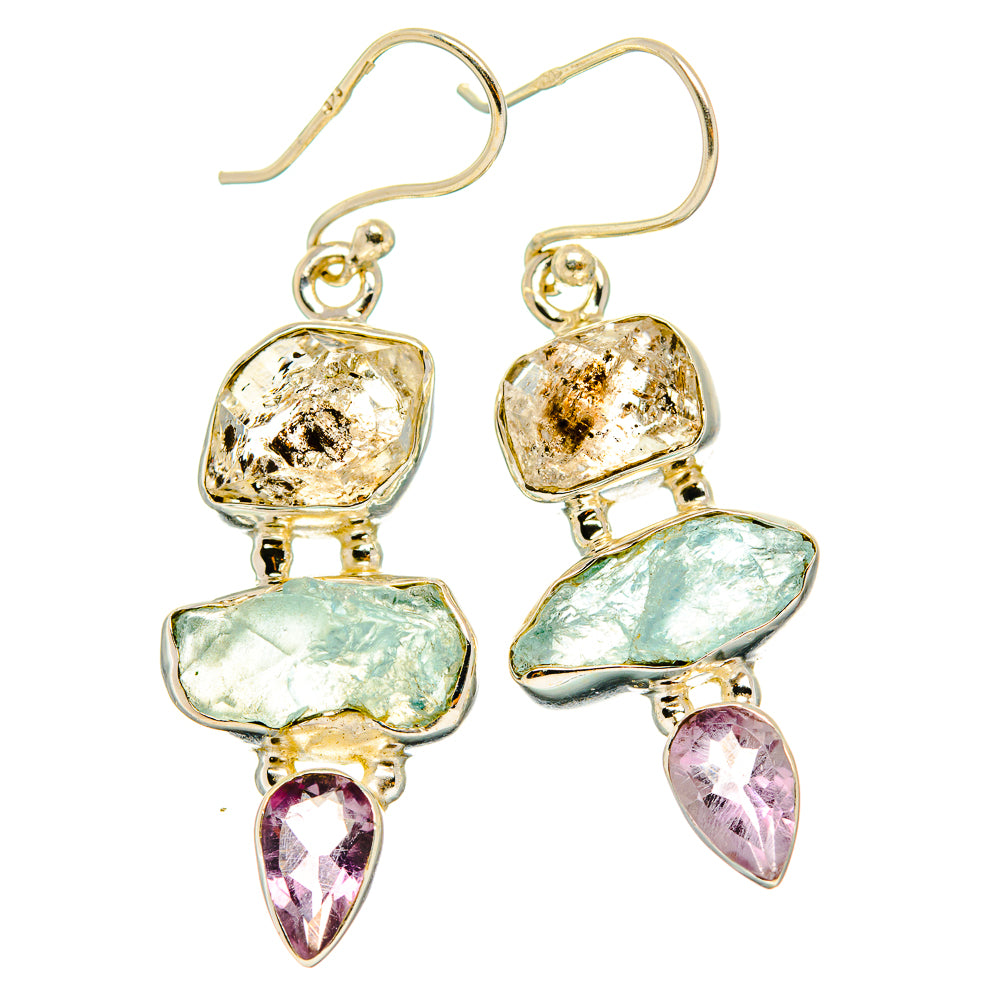 Herkimer Diamond Earrings handcrafted by Ana Silver Co - EARR429508 - Photo 2