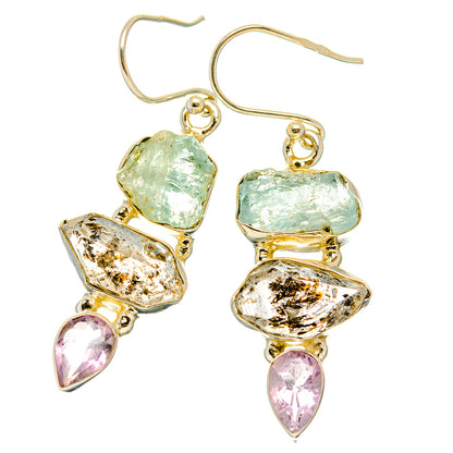 Herkimer Diamond Earrings handcrafted by Ana Silver Co - EARR429521 - Photo 2