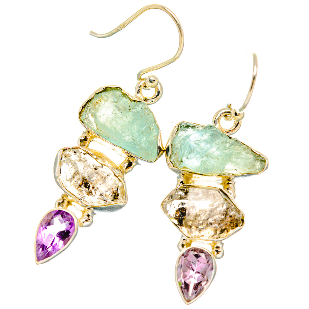 Aquamarine Earrings handcrafted by Ana Silver Co - EARR429536 - Photo 2