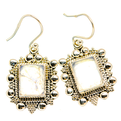 Rainbow Moonstone Earrings handcrafted by Ana Silver Co - EARR429565 - Photo 2