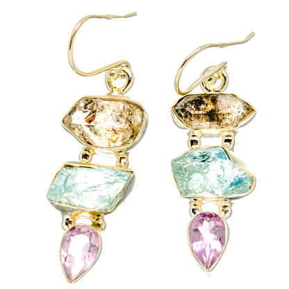 Herkimer Diamond Earrings handcrafted by Ana Silver Co - EARR429571 - Photo 2