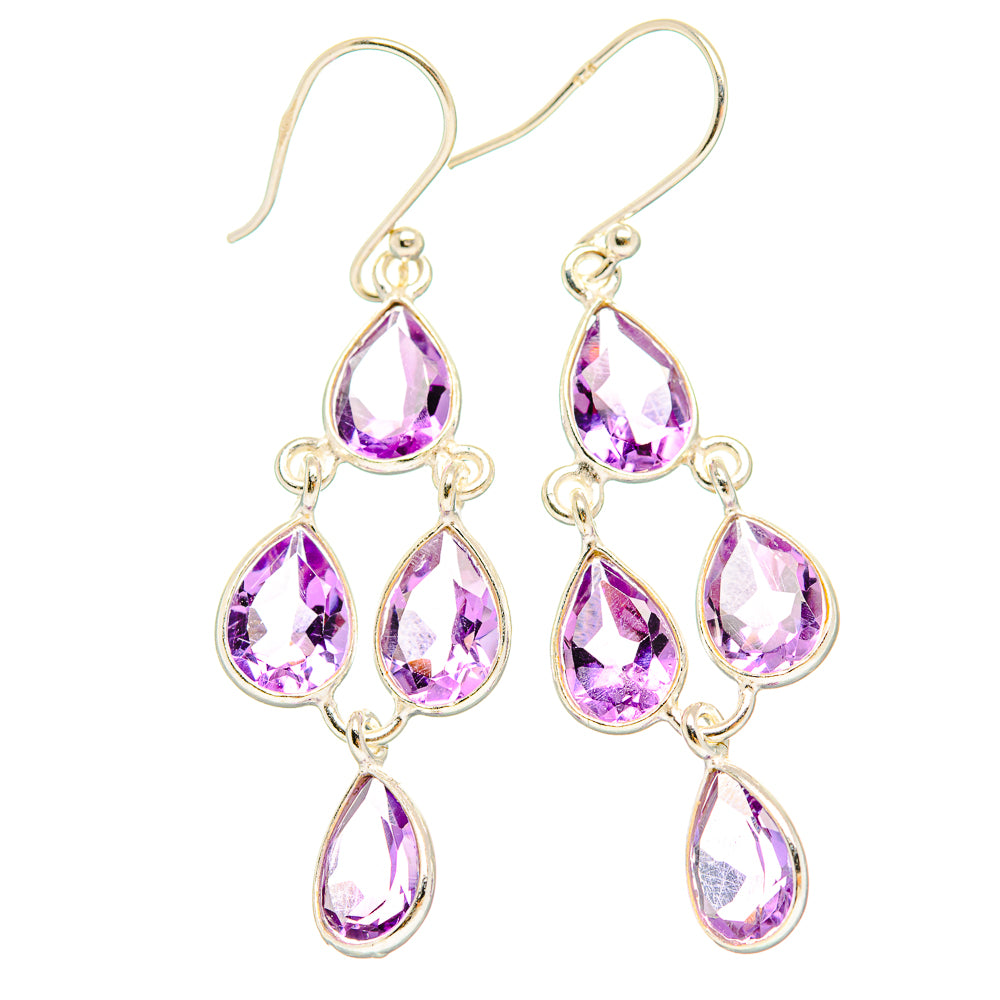 Amethyst Earrings handcrafted by Ana Silver Co - EARR429575 - Photo 2