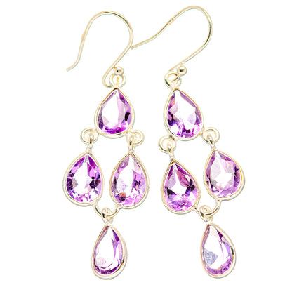 Amethyst Earrings handcrafted by Ana Silver Co - EARR429575 - Photo 2