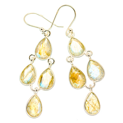 Labradorite Earrings handcrafted by Ana Silver Co - EARR429583 - Photo 2