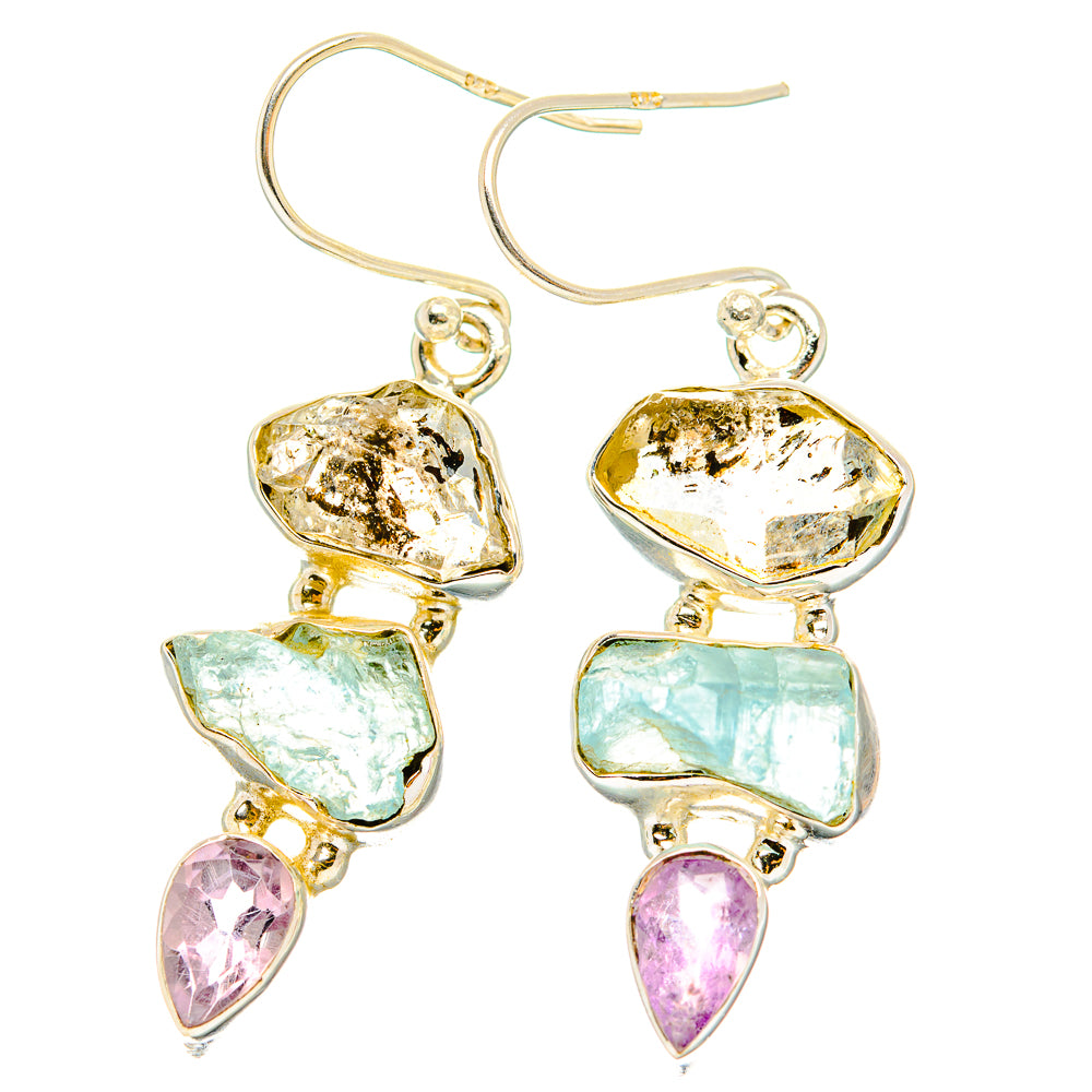 Herkimer Diamond Earrings handcrafted by Ana Silver Co - EARR429590 - Photo 2