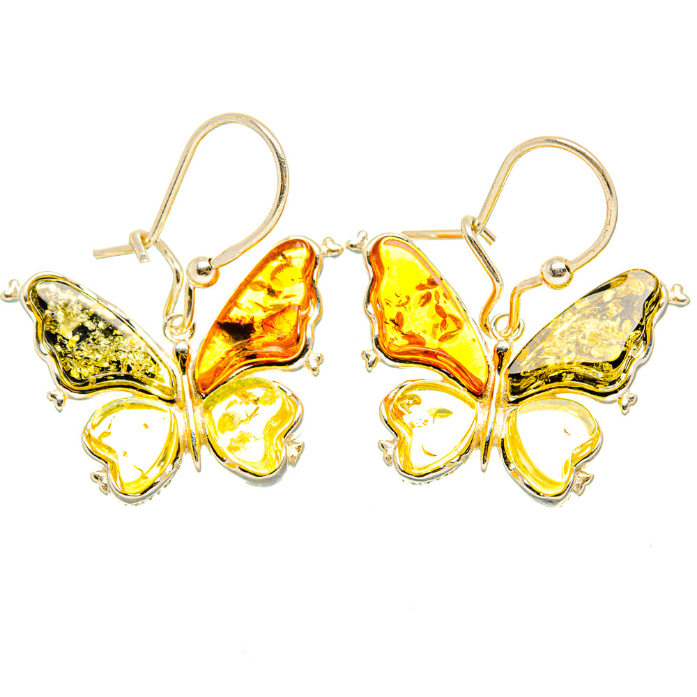 Baltic Amber Earrings handcrafted by Ana Silver Co - EARR429602 - Photo 2