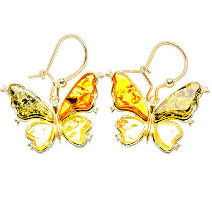 Baltic Amber Earrings handcrafted by Ana Silver Co - EARR429602 - Photo 2