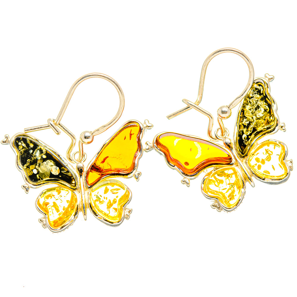 Baltic Amber Earrings handcrafted by Ana Silver Co - EARR429605 - Photo 2
